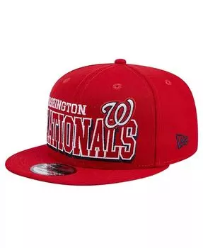 Мужская красная бейсболка Washington Nationals Game Day Bold 9FIFTY Snapback New Era, красный