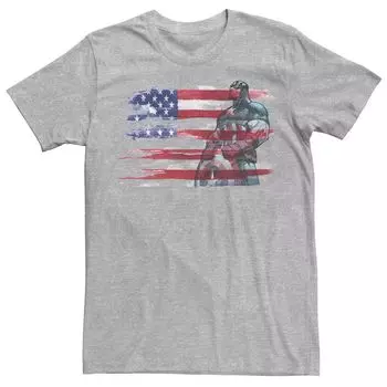 Мужская красная, белая и синяя футболка Marvel Captain America Stand to Honor Licensed Character
