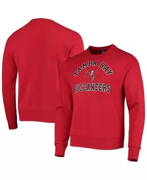 Мужская красная флисовая толстовка с капюшоном tampa bay buccaneers varsity arch headline '47 Brand, красный