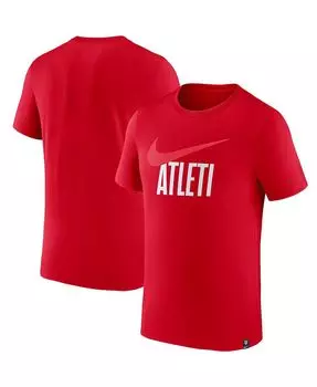 Мужская красная футболка atletico de madrid swoosh Nike, красный