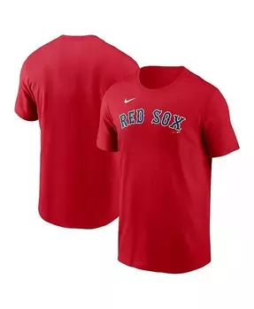 Мужская красная футболка Boston Red Sox Fuse Wordmark Nike, красный