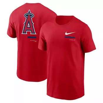 Мужская красная футболка через плечо Los Angeles Angels Nike