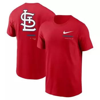 Мужская красная футболка через плечо St. Louis Cardinals Nike