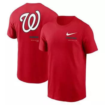Мужская красная футболка через плечо Washington Nationals Nike