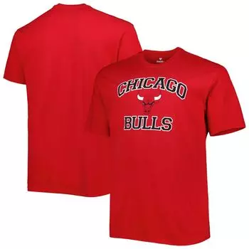 Мужская красная футболка Chicago Bulls Big & Tall Heart & Soul