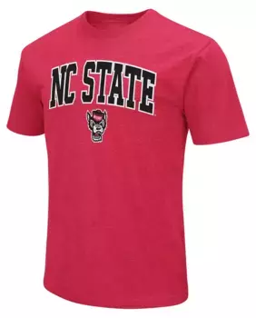 Мужская красная футболка Colosseum NC State Wolfpack