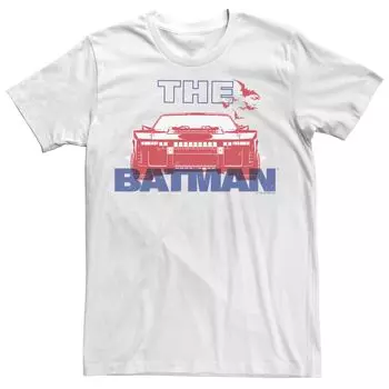 Мужская красная футболка DC Comics The Batman с изображением Бэтмобиля Licensed Character