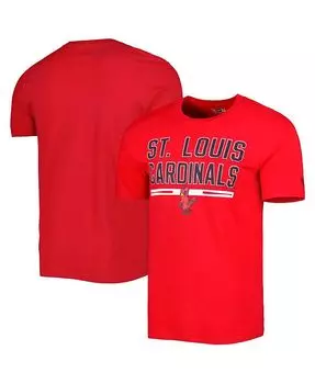 Мужская красная футболка для тренировки ватина St. Louis Cardinals New Era, красный