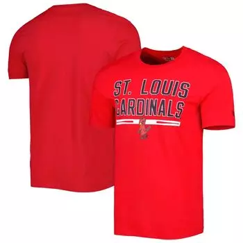 Мужская красная футболка для тренировки ватина St. Louis Cardinals New Era