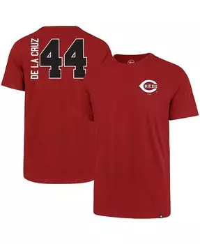 Мужская красная футболка Elly De La Cruz Cincinnati Reds с именем и номером '47 Brand, красный