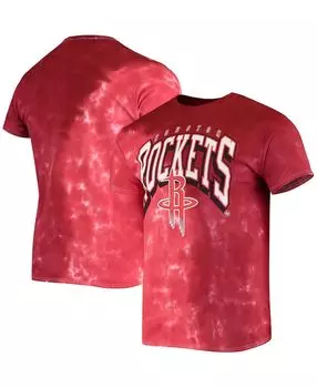 Мужская красная футболка houston rockets в винтажном стиле с принтом tie dye tubular '47 Brand, красный