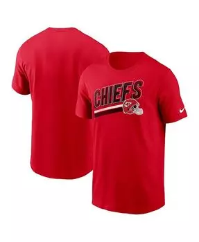 Мужская красная футболка Kansas City Chiefs Essential Blitz Lockup Nike, красный