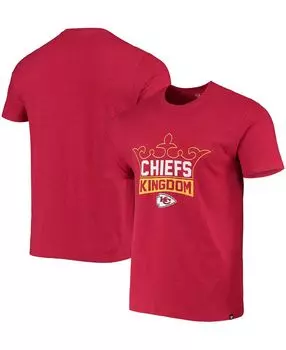 Мужская красная футболка kansas city chiefs regional super rival kingdom '47 Brand, красный