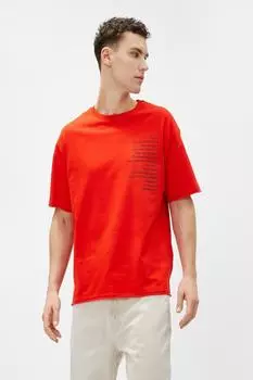 Мужская красная футболка Koton, красный