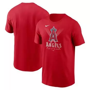 Мужская красная футболка Los Angeles Angels Light Up the Halo Local Team Nike