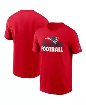 Мужская красная футболка New England Patriots Hometown Collection Foxboro Nike, красный