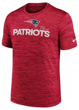Мужская красная футболка Nike New England Patriots Modern Velocity University