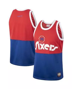 Мужская красная футболка philadelphia 76ers hardwood classics team heritage fashion jersey Mitchell &amp; Ness, красный