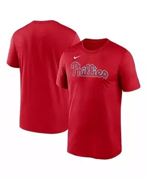 Мужская красная футболка Philadelphia Phillies Fuse Legend Nike, красный