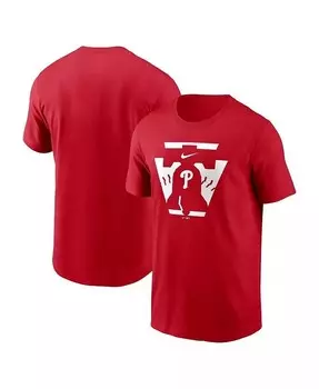 Мужская красная футболка Philadelphia Phillies Local Hometown Nike, красный