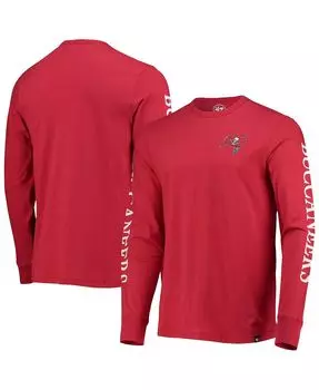 Мужская красная футболка с длинным рукавом tampa bay buccaneers franklin '47 Brand, красный