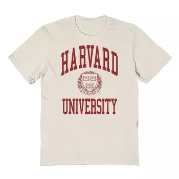 Мужская красная футболка с графическим логотипом Harvard University Licensed Character, цвет Natural
