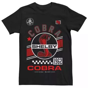 Мужская красная футболка с графическим логотипом Shelby Cobra Licensed Character