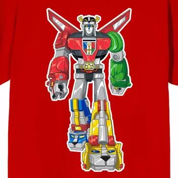 Мужская красная футболка с графическим рисунком Voltron Vehicle Team Licensed Character