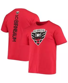 Мужская красная футболка с именем и номером спонсора DC United Steve Birnbaum Fanatics, красный