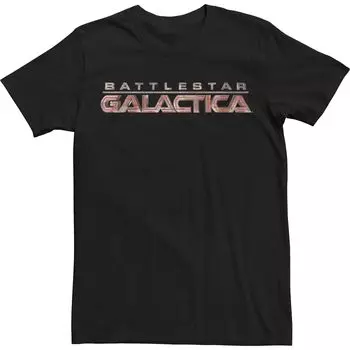 Мужская красная футболка с логотипом Battlestar Galactica Licensed Character