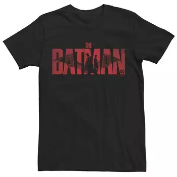 Мужская красная футболка с логотипом DC Comics The Batman Licensed Character, черный