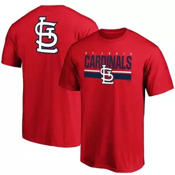 Мужская красная футболка с логотипом команды Fanatics St. Louis Cardinals End Game