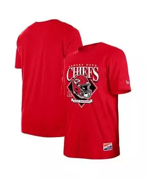 Мужская красная футболка с логотипом команды Kansas City Chiefs Team New Era, красный