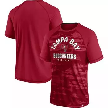 Мужская красная футболка с логотипом Tampa Bay Buccaneers Hail Mary реглан Fanatics