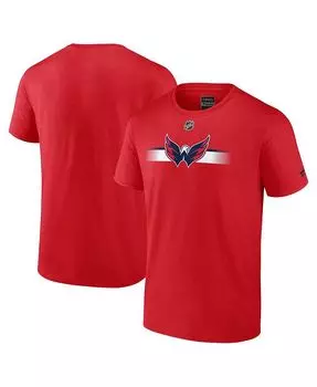 Мужская красная футболка с логотипом Washington Capitals Authentic Pro Secondary Replen Fanatics, красный