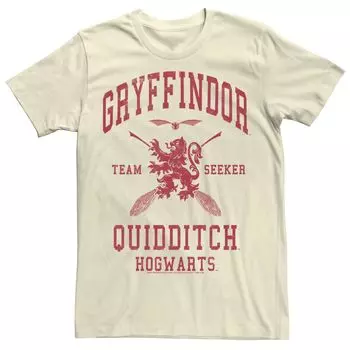 Мужская красная футболка с надписью Harry Potter Quidditch Gryffindor Seeker Licensed Character