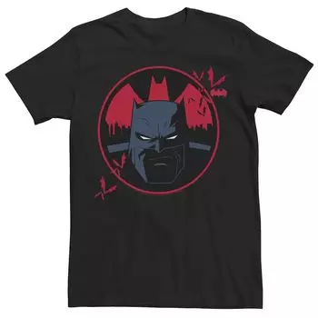 Мужская красная футболка с портретом и логотипом DC Fandome Batman Protector Licensed Character