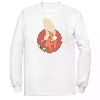 Мужская красная футболка с портретом Looney Tunes Yosemite Sam Licensed Character