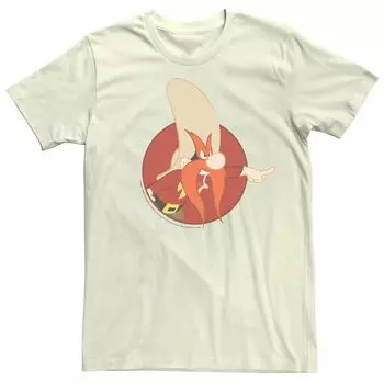 Мужская красная футболка с портретом Looney Tunes Yosemite Sam Licensed Character