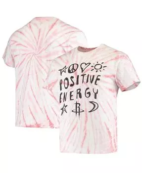 Мужская красная футболка с принтом тай-дай houston rockets positive message Junk Food, красный