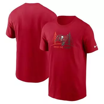 Мужская красная футболка Tampa Bay Buccaneers Essential с местной фразой Nike
