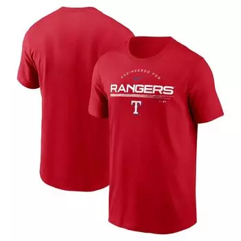 Мужская красная футболка Texas Rangers Team Engineered Performance Nike