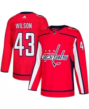 Мужская красная футболка Tom Wilson Capitals Home Authentic Player adidas, красный