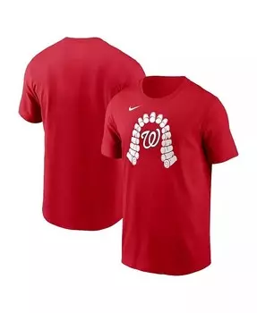 Мужская красная футболка Washington Nationals Local Home Town Nike, красный
