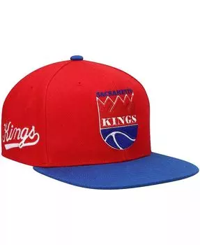 Мужская красная и королевская шляпа Sacramento Kings Hardwood Classics Snapback Mitchell & Ness, мультиколор