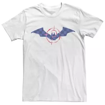Мужская красная и синяя футболка DC Comics The Batman Mask Up Licensed Character