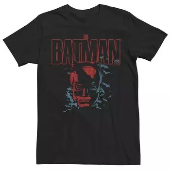 Мужская красная и синяя футболка DC Comics The Batman с изображением летучей мыши Licensed Character