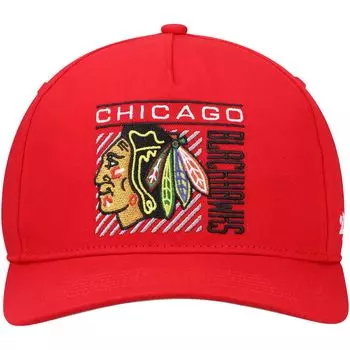 Мужская красная кепка '47 Chicago Blackhawks Reflex Hitch Snapback