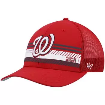 Мужская красная кепка '47 Washington Nationals Cumberland Trucker Snapback