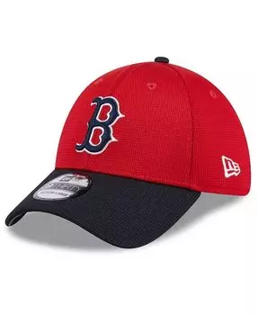 Мужская красная кепка Boston Red Sox 2024 Batting Practice 39THIRTY Flex Hat New Era, синий